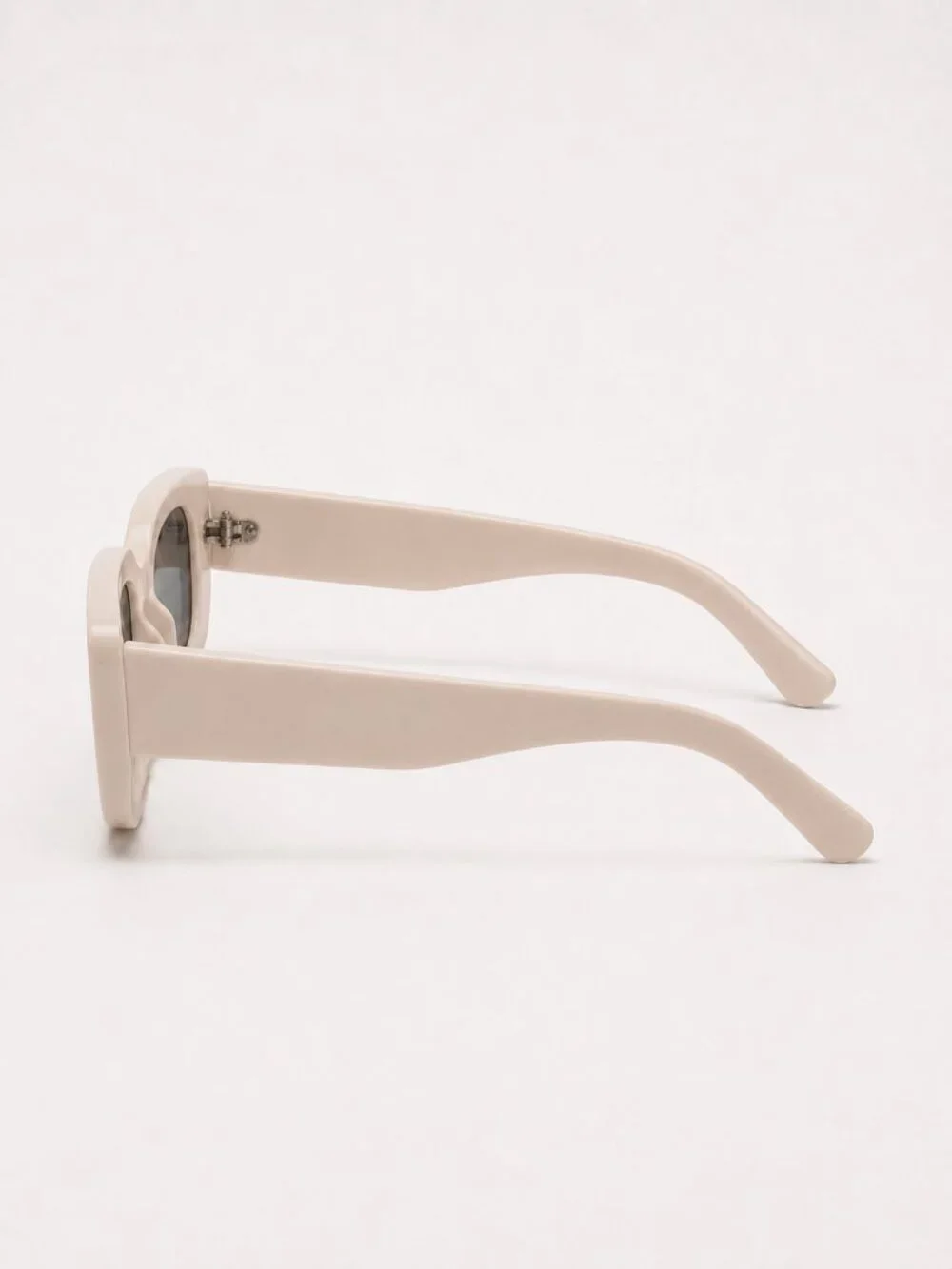 Prada Styled Symbole Biege Rectangle Sunglasses Unisex Shades For Men And Women